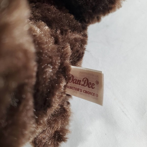 Dan Dee Bear Plush Rose Brown Stuffed Animal 13" - Picture 5 of 7